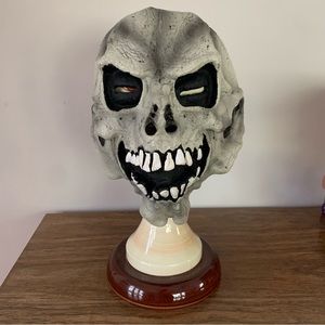VTG Y2K Skull skeleton Halloween mask - Don Post Studios 2000